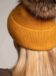 Lenora hat with pompom in Golden Caramel Color