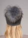 Ozie Hat Fur Pompom Color Grey