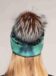 Toby Knitted Hat Fur Pompom Aqua Blue color
