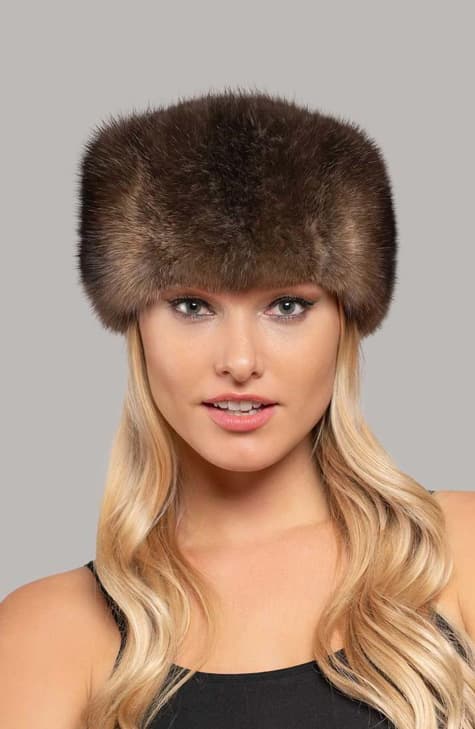 Anna Russian Sable Headband - Viktoria Stass