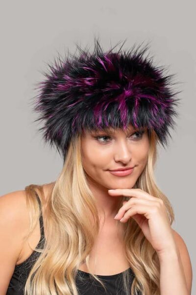 Molly Fox Headband in Fuchsia Black color