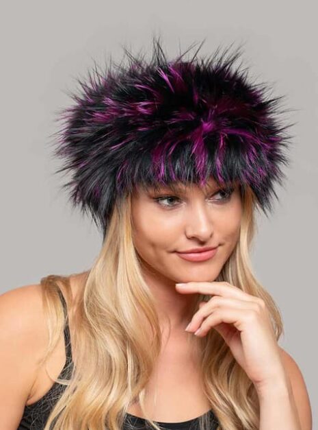 Molly Fox Headband in Fuchsia Black color