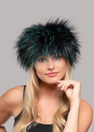 Molly Fox Headband in Green Black color